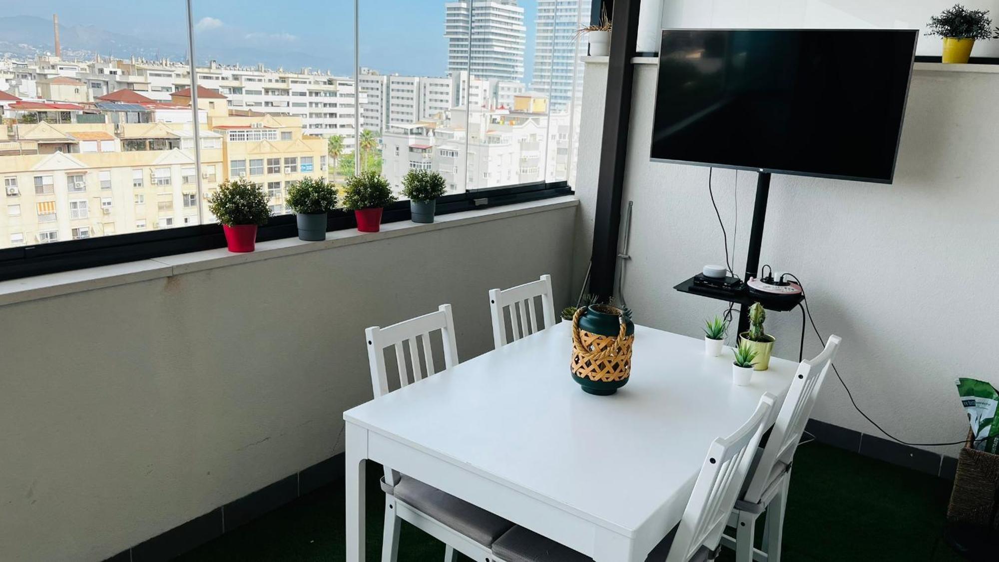 Atico Con Piscina Y Vistas Al Mar Habitat Litoral Apartment Málaga Exterior foto