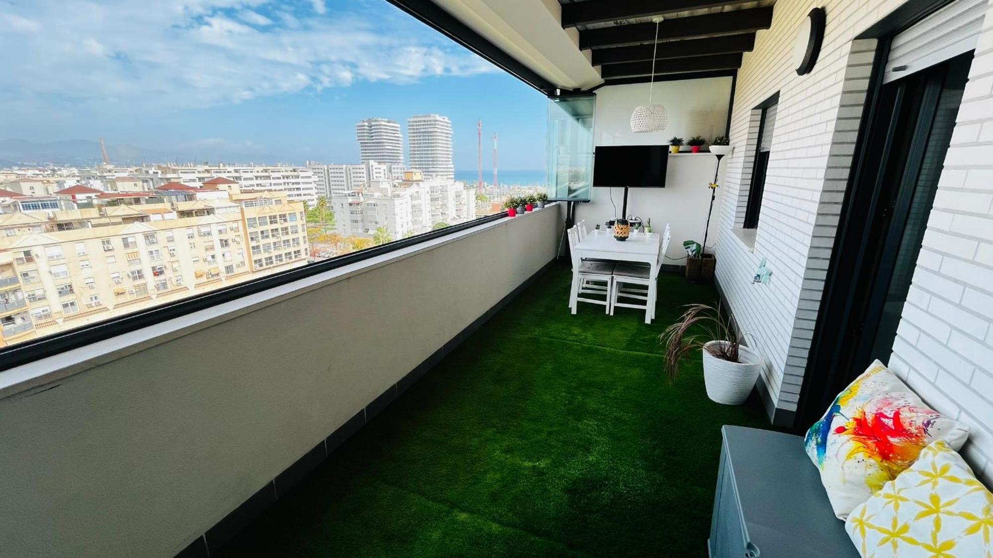 Atico Con Piscina Y Vistas Al Mar Habitat Litoral Apartment Málaga Exterior foto